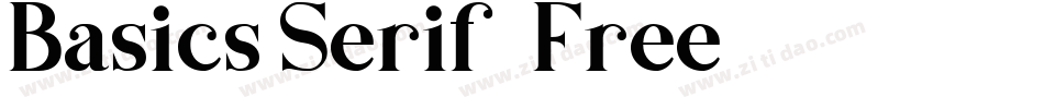 Basics Serif - Free手机版字体转换